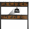 Shoe Rack and Coat Stand Clothes Rail Coat Rack Hall Tree with Metal 12 Hooks UK