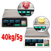 40kg Electronic Price Scale Digital Commercial Food Meat Weighting Shop Retail