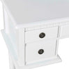 White Dressing Table Fold 3 Mirror & Stool Set 5 Drawer Bedroom Makeup Desk