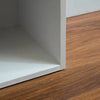 4 Tiers White High Bookcase Shelves Free Standing Corner Cube Storage Rack Unit