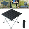 Portable Aluminum Roll Up Table Folding Camping Garden Outdoor Picnic Party UK