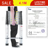 EN131 Heavy Duty Telescopic Ladder Multipurpose Extendable Laders Aluminium 4.1m