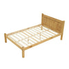 Corona 4ft Small Double Bed Frame Low Foot End Solid Pine Wood Bedroom Furniture
