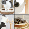 Cat Tree Activity Center Kitten Climbing Tower Grey Scratching Post Plush Basket