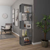 Book Cabinet Room Divider Bookcase Storage Display Corner Rack Wooden Furniture