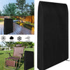 Garden Folding Chair Reclining Sun Lounger Cover Waterproof UV Resistant Black