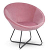 Velvet Fabric Vanity Stool Bedroom Makeup Dressing Table Desk Chair Padded Seat