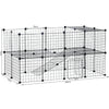 Small Animals Cage DIY Pet Playpen Metal Wire Fence Indoor Outdoor 36 Panel