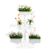 5 Tier Metal Plant Stand Flower Pot Rack Display Garden Patio Outdoor Indoo