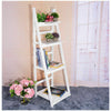 3&4 Tier Wooden Ladder Shelf Storage Home Display Unit Plant Flower Shelves