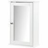 NEW SINGLE MIRROR CABINET WITH SHELF WALL MOUNTED STORAGE BATHROOM TOILET HOME