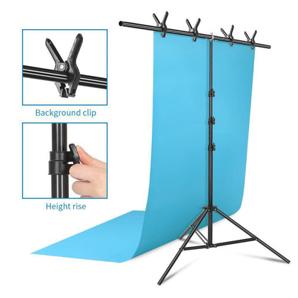 Adjustable Photography Background Support T Stand Backdrop Backdrop Kit