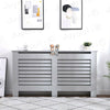 UK High Gloss Radiator Covers Wood Grill Cabinet With Slats Black/Grey/White