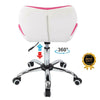 Cushioned Computer Desk Office Chair Chrome Legs Lift Swivel Adjustable Fashion