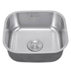 Commercial Stainless Steel Single Bowl Kitchen Sink Laundry Under/Top Mount