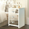 Bedside Tables Cabinets Unit Bedroom Nightstand Furniture Chest Of Drawers White