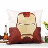 18" Marvel Pillow Case Super Hero Cushion Covers Sofa Cotton Linen Square Sofa