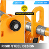 Push Beam Trolley 2 Ton Adjustable Screw Type Push Roller Trolley 4400 Lbs