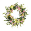 Easter Egg Wreath Artificial Front Door Garland Spring Wreath Decor w/ LED Light
