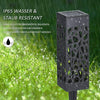 Solar Powered Garden Post Lights Waterproof LED Outdoor Yard Path Lighting UK