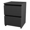 Modern 2 Drawer Chest of Drawers Bedside Table Cabinet Nightstand Bedroom