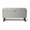 Ottoman Large Storage Chest Box Seat Storage Bench Bedroom Pouffe Toy Box Grey