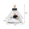 Large Foldaway Pet Teepee Tent Cat Bed Dog House Kennel Washable Cushion Pyramid