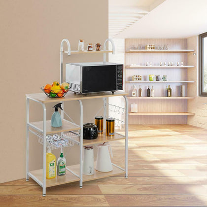 Kitchen Trolley Microwave Cart Shelf Unit Storage Rack Cart Kitchen Baker's Rack