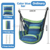 Portable Hanging Hammock Chair Swing Seat w/ Pillow Rope Garden Yard In/Outdoor