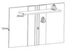 Wall Mounted TV Back Panel Floating Media Centre Unit Shelf Matt Grey Extendable
