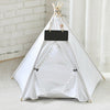 Nordic Pet Teepee Tent Cat Dog Cushioned Bed House Fabric Folding Cushion Tents