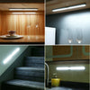 64 LED Closet Light PIR Motion Sensor USB Rechargeable Strip Cabinet Lamp UK