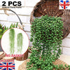 Artificial Hanging Plant Fake Vine Ivy Succulents String of Pearls Home Decor UK