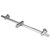 Adjustable Chrome Shower Slider Riser Rail Bar Kit Set Modern Head & Hose Holder