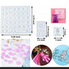 384PCS Resin Casting Molds Silicone DIY Jewelry Pendant Mould Kit Casting Craft