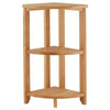 3 Tier Wood Wooden Corner Shelf Book Telephone Plant Pot Table Rack Unit Stand