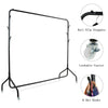 6FT Heavy Duty Metal Clothes Rail Hanging Rack Display Stand with Hat Scarf Hook