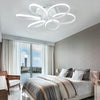 Modern LED Lamp Flower Design White Ceiling Light Chandelier Lights Living Room