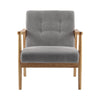 Scandinavian Wood Accent Armchair Sofa Lounge Chair Living Room Occasional Seats