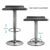 2/4 x Bar Stools Gas Lift Swivel Stool Hub Club Cafe Breakfast Chairs PU Leather