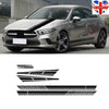 6pcs Long Stripe Graphics Car Racing Side Body Hood Mirror Vinyl Decal Stickers