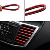 10x Auto Car Accessories Air Conditioner Outlet Decoration Strip Universal RED