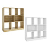 8 Cubes Storage Unit Bookcase Freestanding Storage Rack Display Bookshelf Wooden