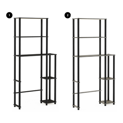 Furinno 17050 Series Turn-N-Tube Toilet Space Saver with 5 Shelves