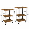 Printer Stand Open Storage Shelves Adjustable Height w/Wheels Home Office HOOBRO