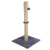 74CM Grey Cat Kitten Extra Tall Sisal Scratching Scratcher Post Supplies