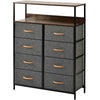 8 Drawers Chest of Drawers Unit Storage Cabinet Sideboard Bedroom Home Hallway