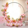 2M Wedding Balloon Arch Round Hoop Backdrop Flower Display Stand Frame Black