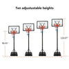 Large 2.1M-3M Height Basketball Hoop Adjustable Backboard Rim Portable Fitness