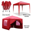 2MX2M 2.5MX2.5M 3MX3M Pop Up Gazebo Garden Party Tent With Sides Canopy Marquee